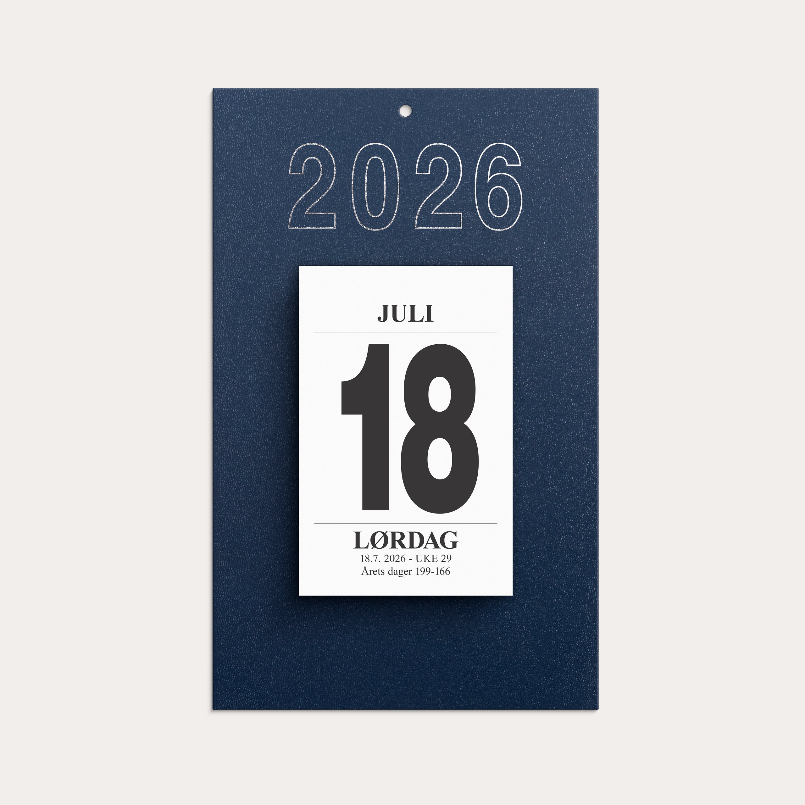 Avrivningskalender 2026 Medium med bakplate