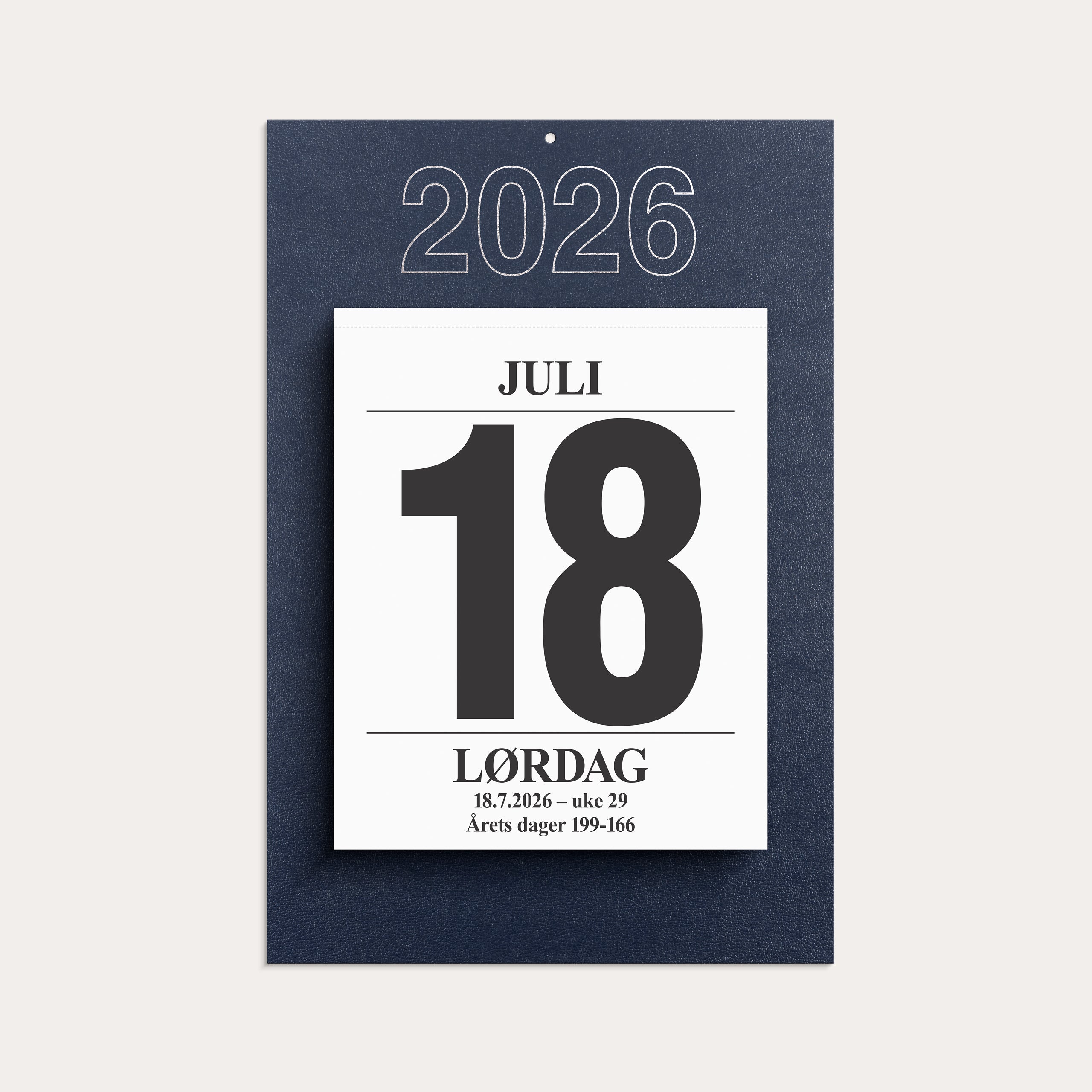 Avrivningskalender 2026 Stor med bakplate