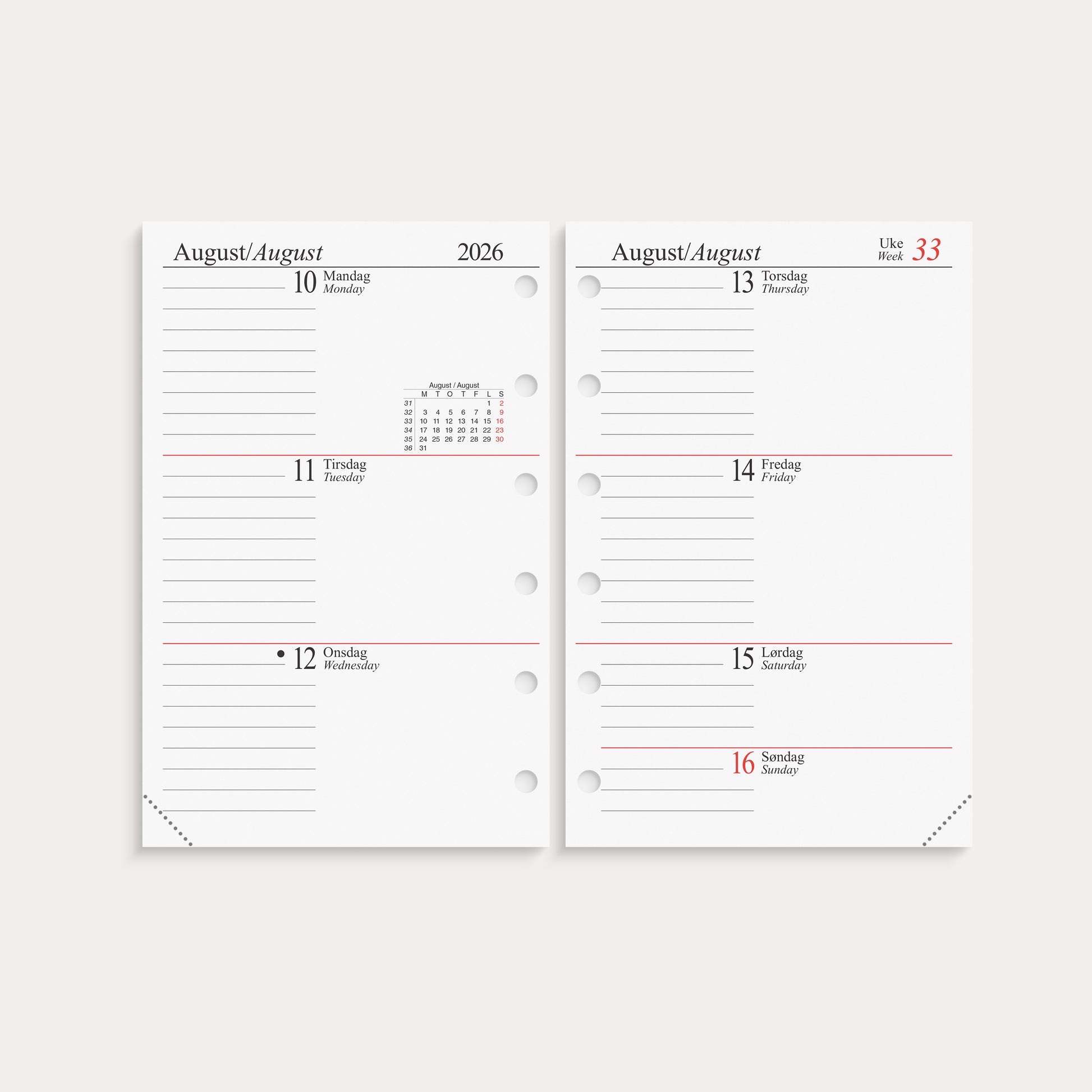 Årspakke 2026 A7 Uke – detail view