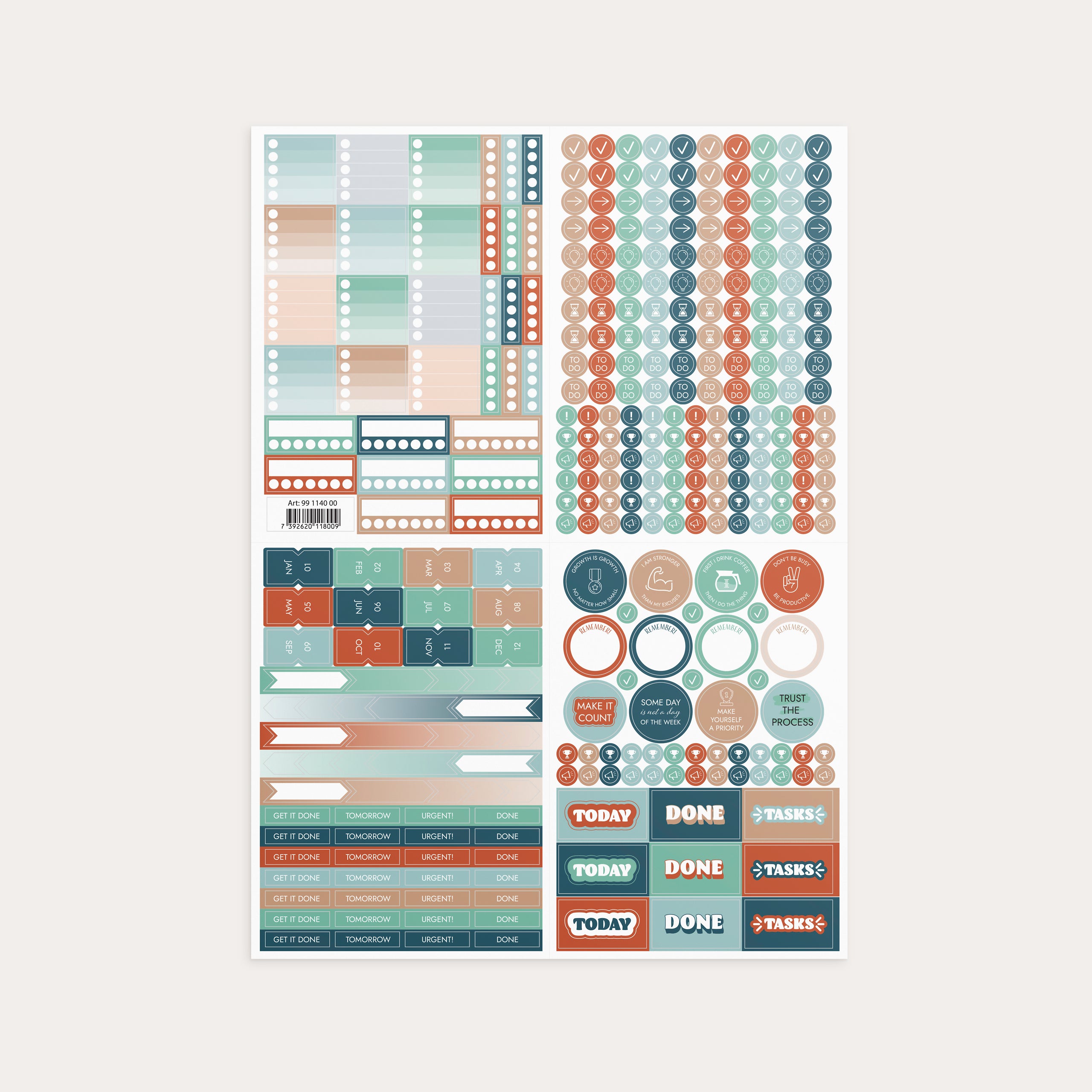 Be More Productive Klistremerker