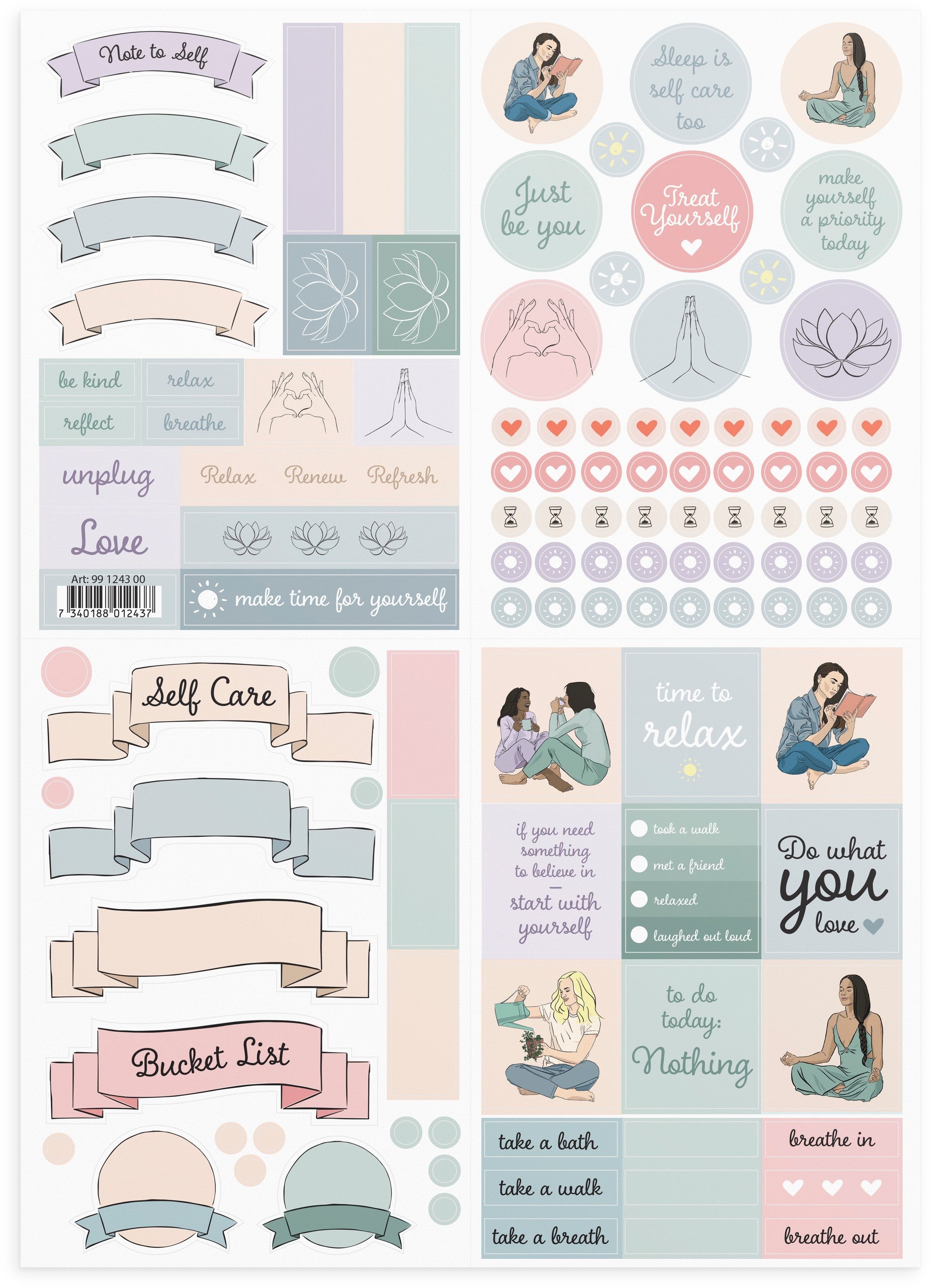 Season of Self Care Klistremerker